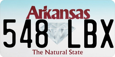 AR license plate 548LBX