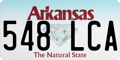 AR license plate 548LCA