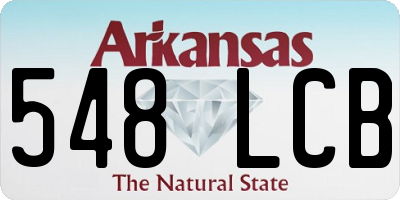 AR license plate 548LCB
