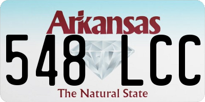 AR license plate 548LCC