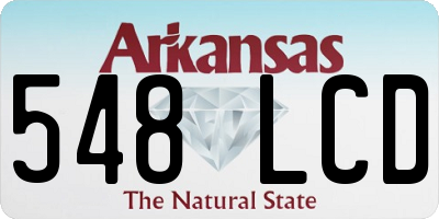 AR license plate 548LCD