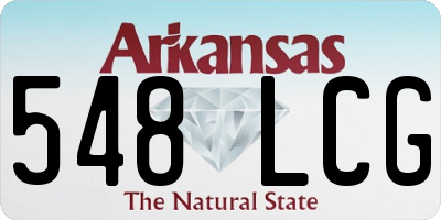 AR license plate 548LCG