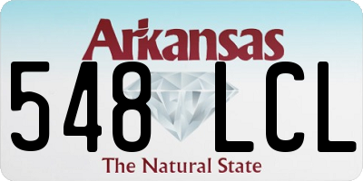 AR license plate 548LCL
