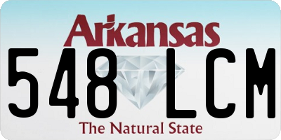 AR license plate 548LCM