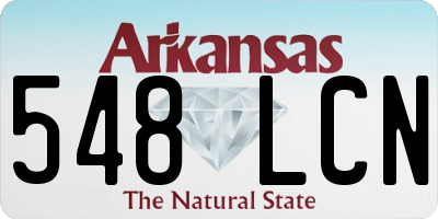 AR license plate 548LCN