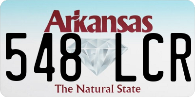 AR license plate 548LCR