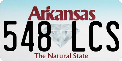 AR license plate 548LCS