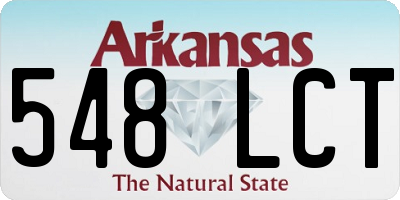AR license plate 548LCT
