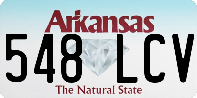 AR license plate 548LCV