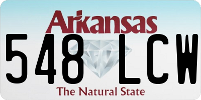 AR license plate 548LCW