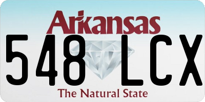AR license plate 548LCX