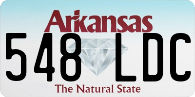 AR license plate 548LDC