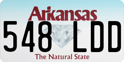 AR license plate 548LDD