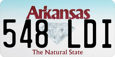AR license plate 548LDI