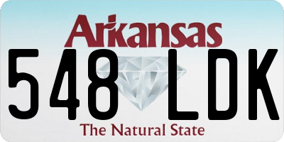 AR license plate 548LDK