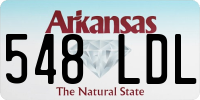 AR license plate 548LDL