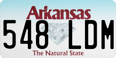 AR license plate 548LDM