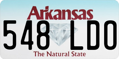 AR license plate 548LDO