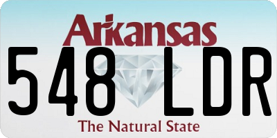 AR license plate 548LDR