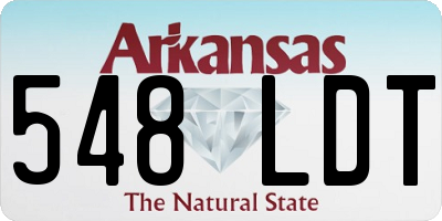 AR license plate 548LDT
