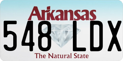 AR license plate 548LDX