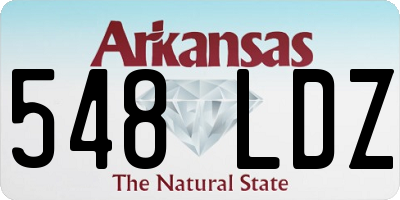 AR license plate 548LDZ