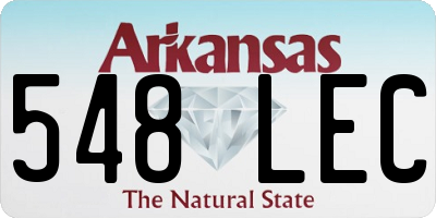 AR license plate 548LEC