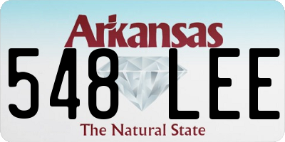 AR license plate 548LEE