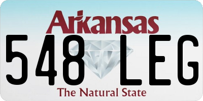 AR license plate 548LEG