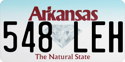 AR license plate 548LEH