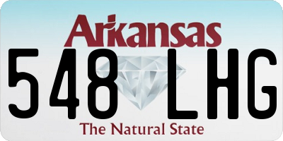 AR license plate 548LHG