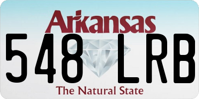 AR license plate 548LRB