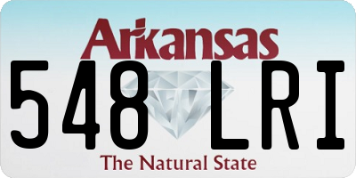 AR license plate 548LRI