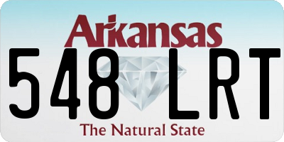 AR license plate 548LRT