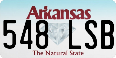 AR license plate 548LSB