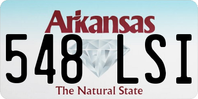AR license plate 548LSI