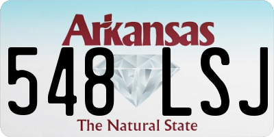 AR license plate 548LSJ