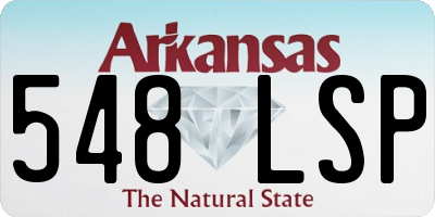 AR license plate 548LSP