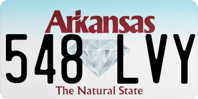 AR license plate 548LVY