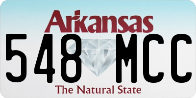 AR license plate 548MCC
