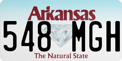AR license plate 548MGH