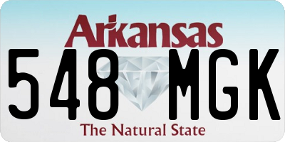 AR license plate 548MGK