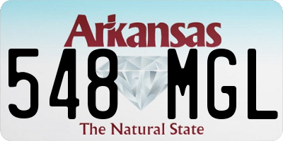 AR license plate 548MGL