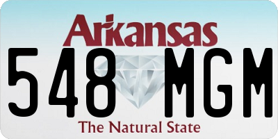 AR license plate 548MGM