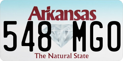 AR license plate 548MGO