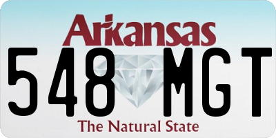 AR license plate 548MGT