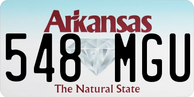 AR license plate 548MGU