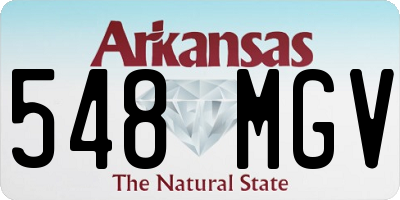 AR license plate 548MGV