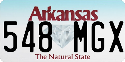 AR license plate 548MGX