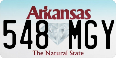 AR license plate 548MGY